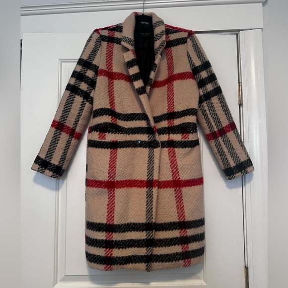 Plaid Peacoat - Picture 4 of 4